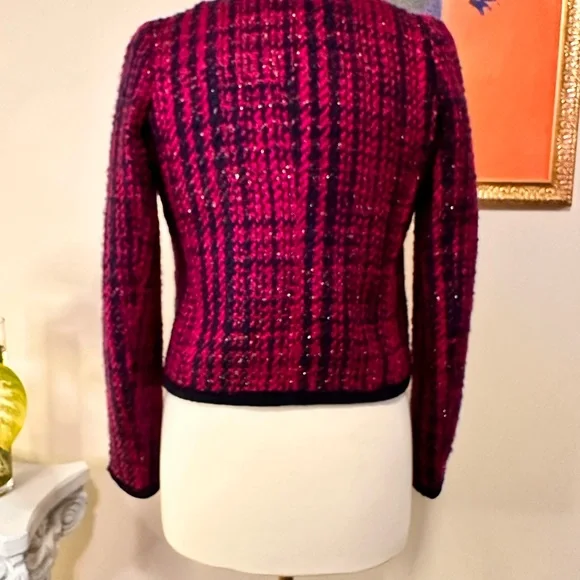 Juicy Couture Tweed Cardigan Jacket - Picture 6 of 8